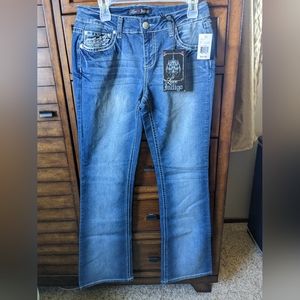 NWT Love Indigo Brand boot cut jeans Size 8